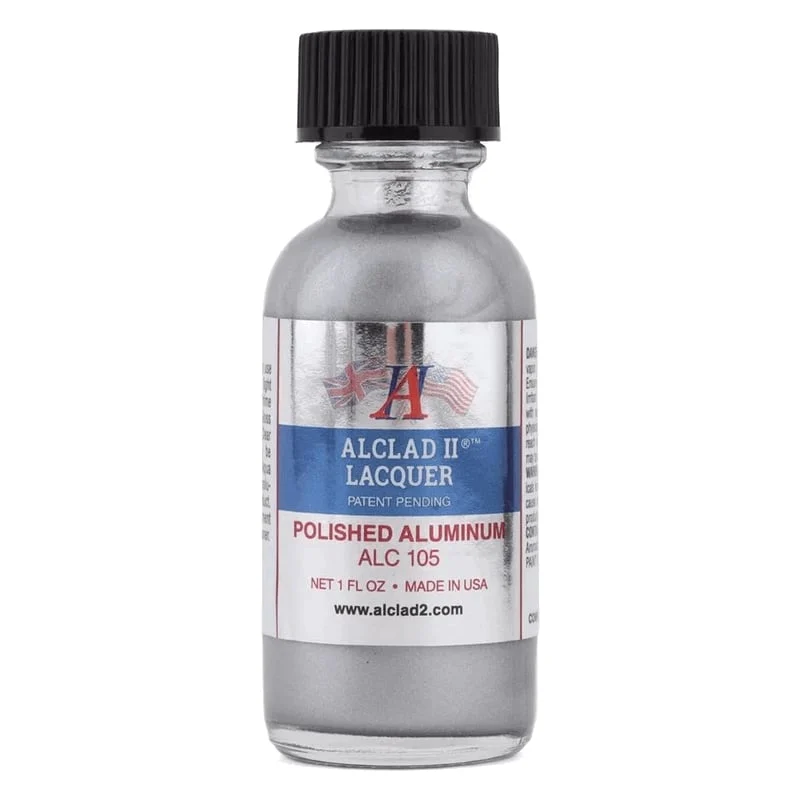 Alclad II Polished Aluminium High Shine Lacquer Paint 1 oz ALC-105
