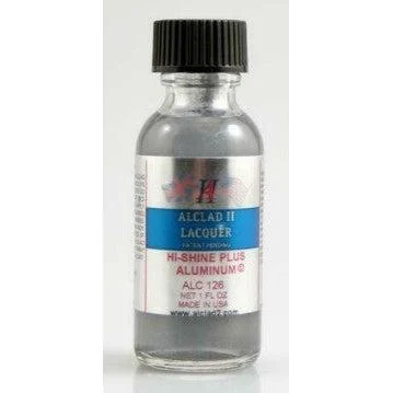 Alclad II Plus Aluminum High Shine Lacquer Paint 1 oz ALC-126