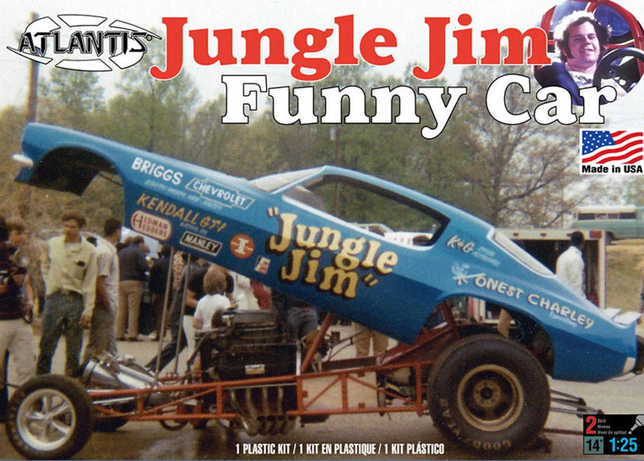 Atlantis Models 1/25 Models 1971 Jungle Jim Camaro Funny Car