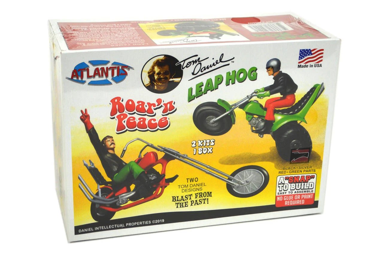Atlantis Models 1/32 Models Tom Daniel's Roar N Peace Motorcycle & Leap Hog 3 Wheeler (Snap) (formerly Monogram)