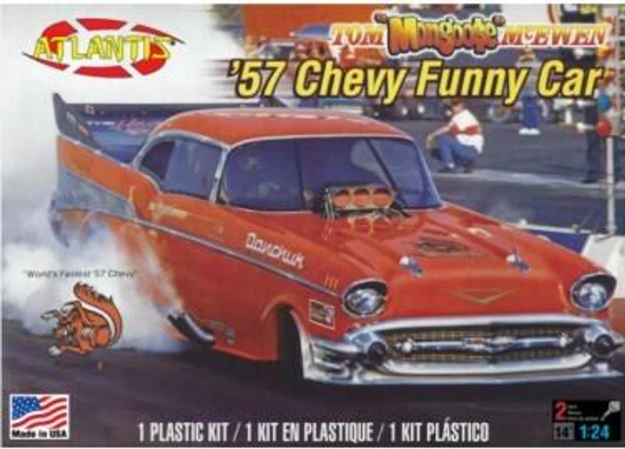Atlantis Models 1/24 Models Tom Mongoose McEwen 1957 Chevy Funny Car (formerly Revell)