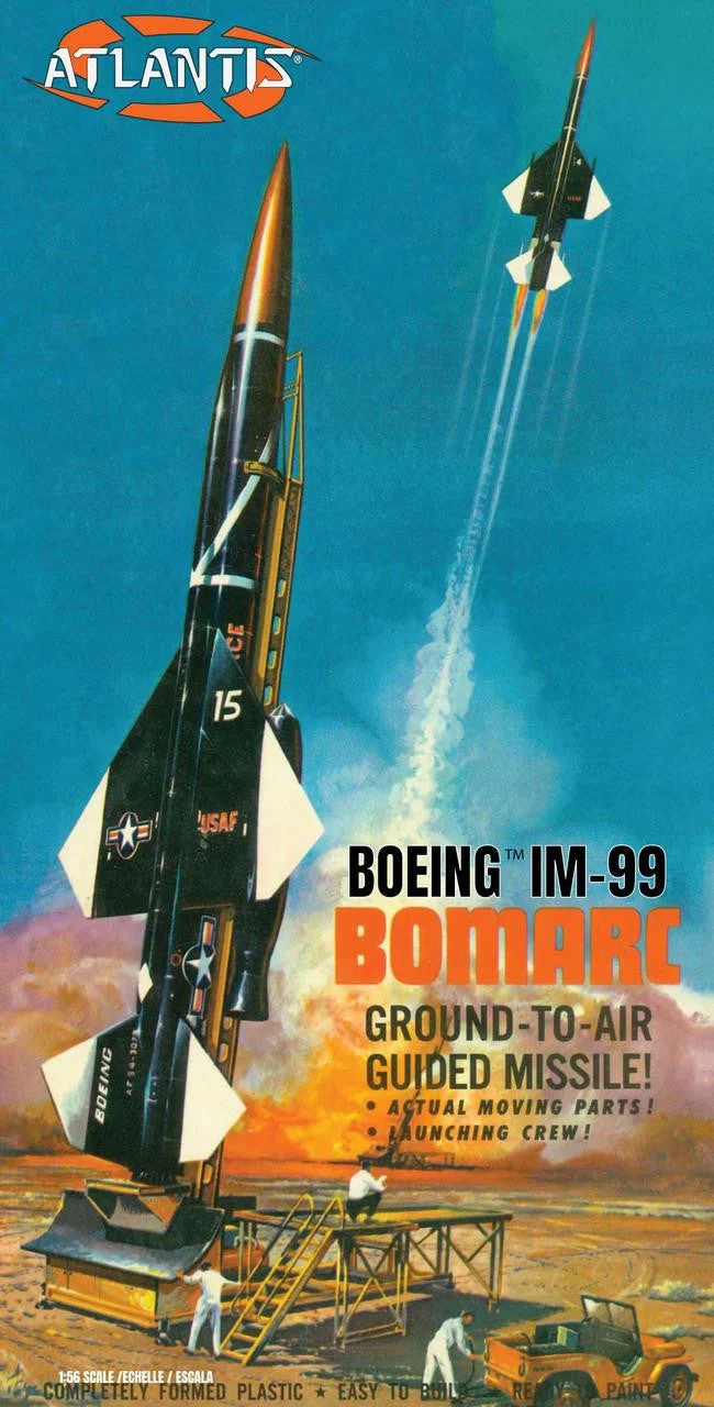 Atlantis Models 1/56 Boeing IM-99 Bomarc Missile w/Launch Platform