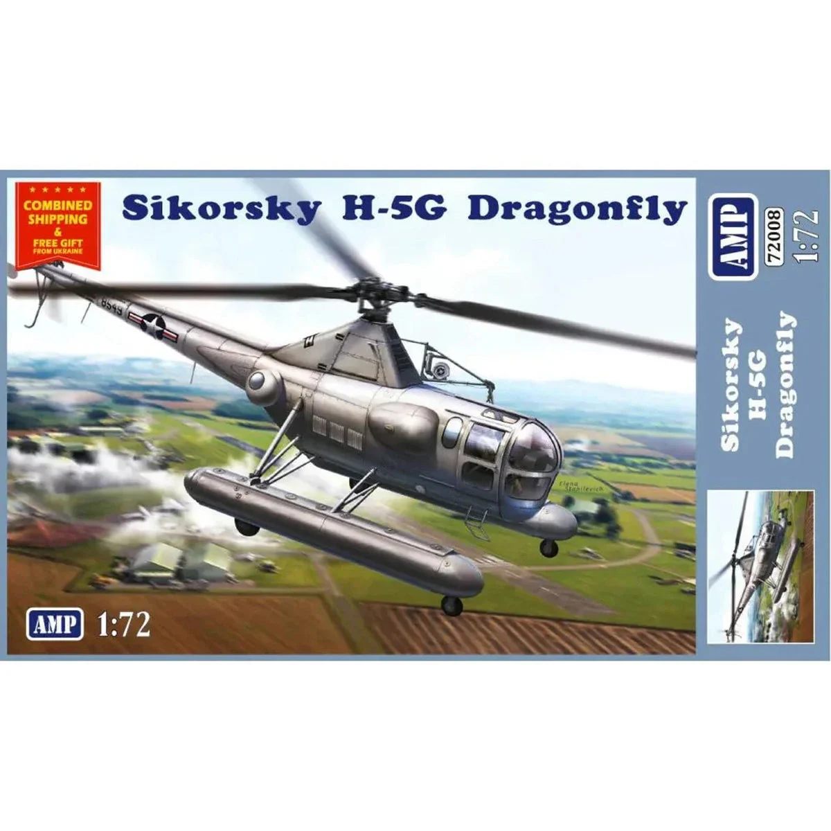 1/72 AMP Sikorsky H5G Dragonfly Helicopter - AMP Models