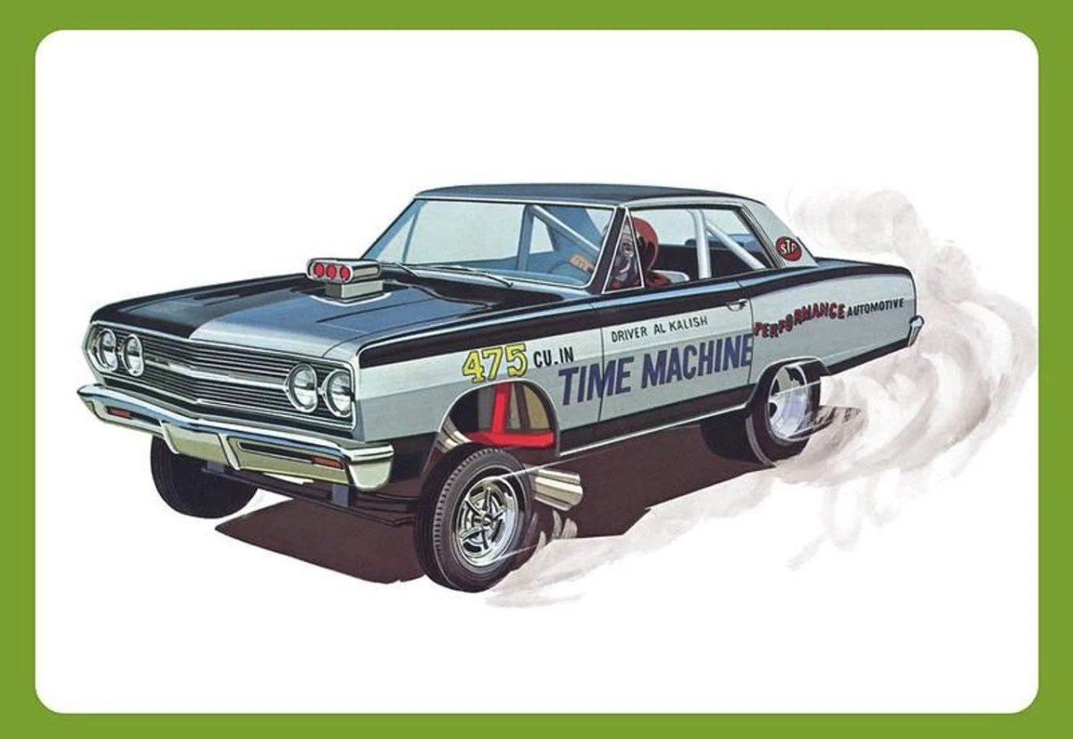 AMT 1/25 Chevy Chevelle AWB Time Machine Plastic Model Kit