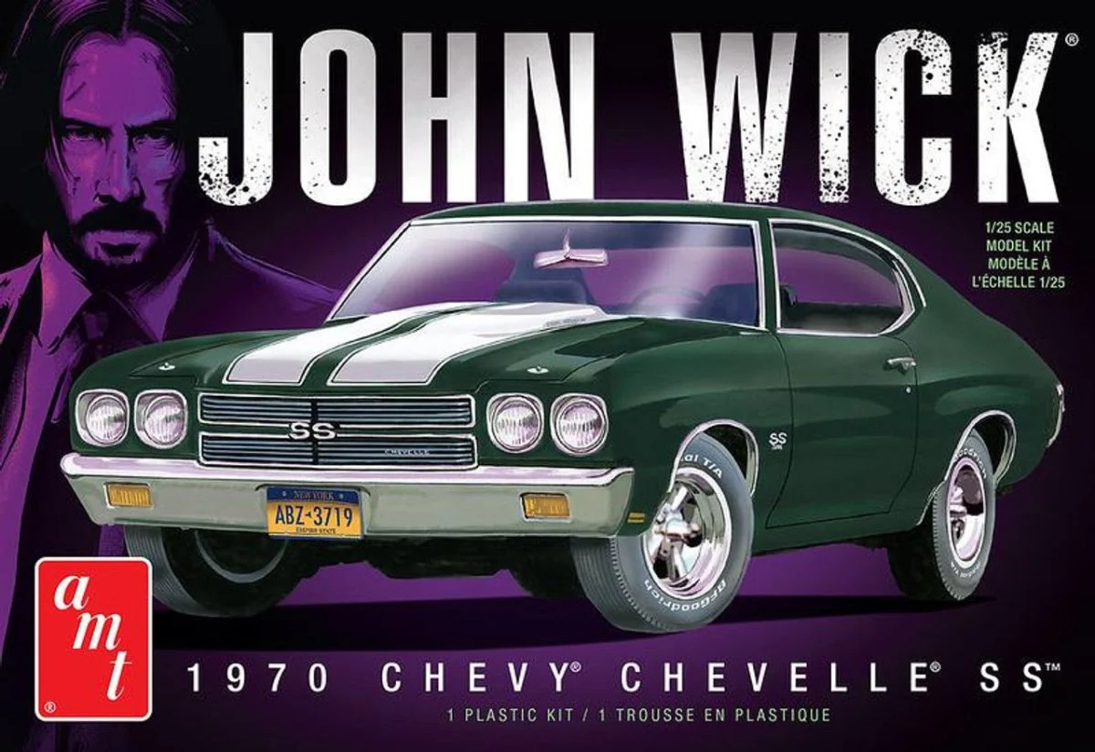AMT 1/25 Chevy Chevelle John Wick Plastic Model Kit