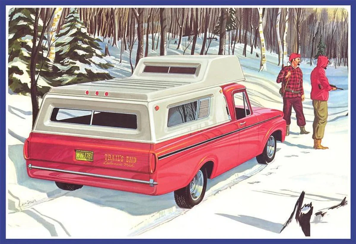 1/25 AMT 1963 Ford F-100 Camper Pickup NEW TOOLING Plastic Model Kit