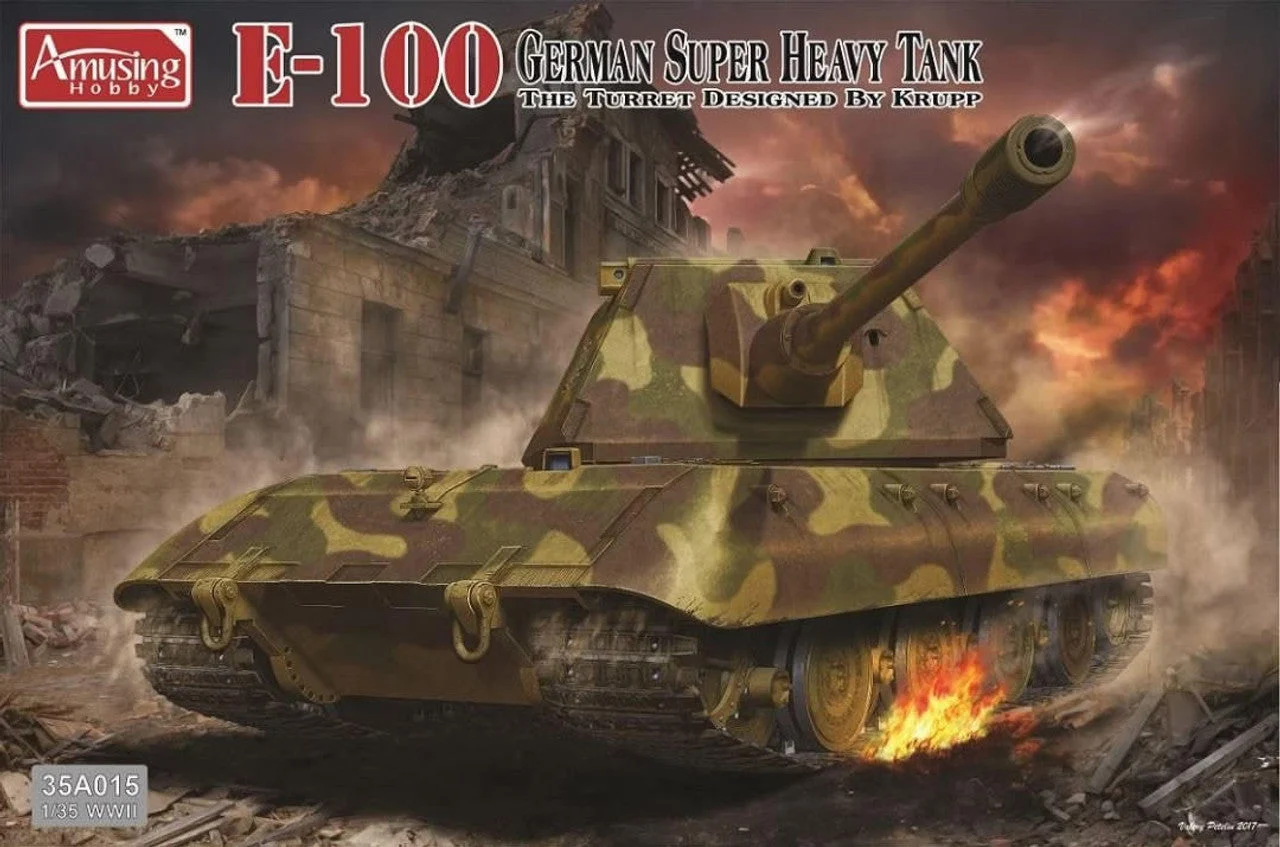 Amusing Hobby 1/35 Amusing Hobby E-100 German Super Heavy Tank Plastic Model Kit