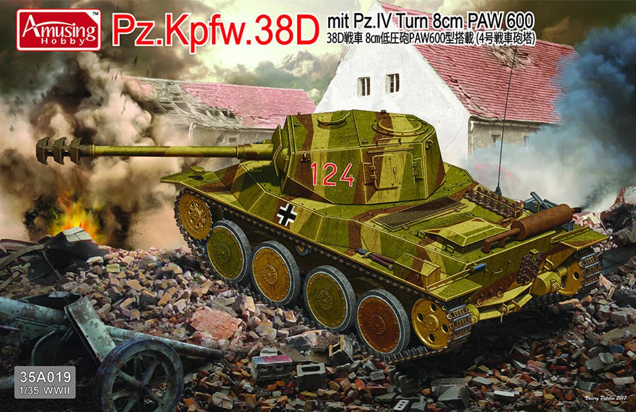 Amusing Hobby 1/35 Amusing Hobby Pz.Kpfw.38D German Tank