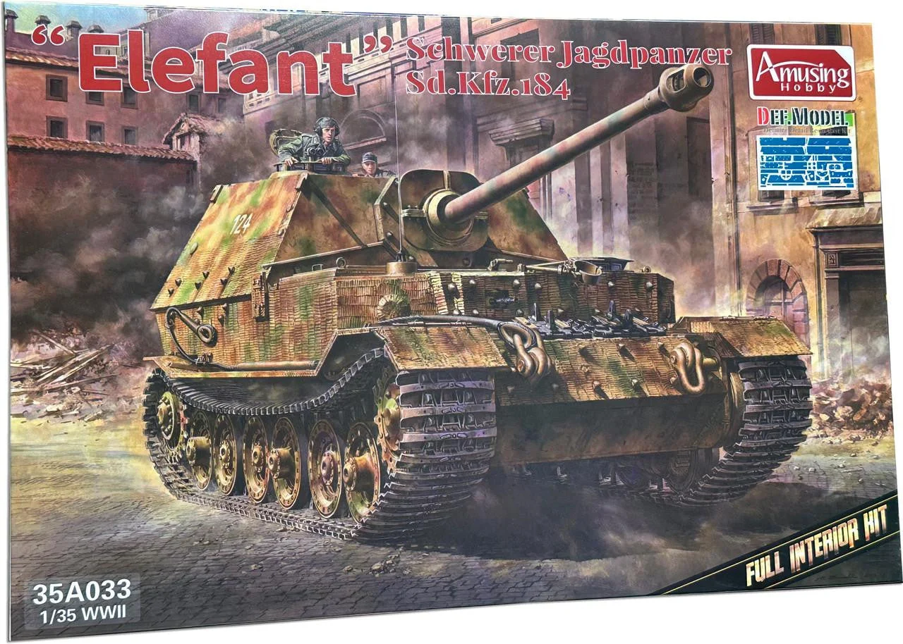 Amusing Hobby 1/35 Amusing Hobby Sd.Kfz.184 Elefant w/full interior
