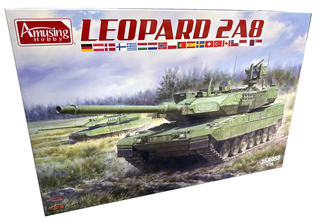 Amusing Hobby 1/35 Amusing Hobby Leopard 2 A8 Plastic Model Kit
