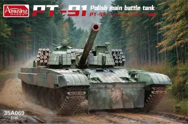 1/35 Amusing Hobby PT-91 Polish MBT Plastid Model Kit