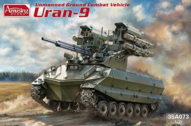 1/35 Amusing Hobby Unmanned Ground Combat Vehicle URAN-9 Plastic Model Kit