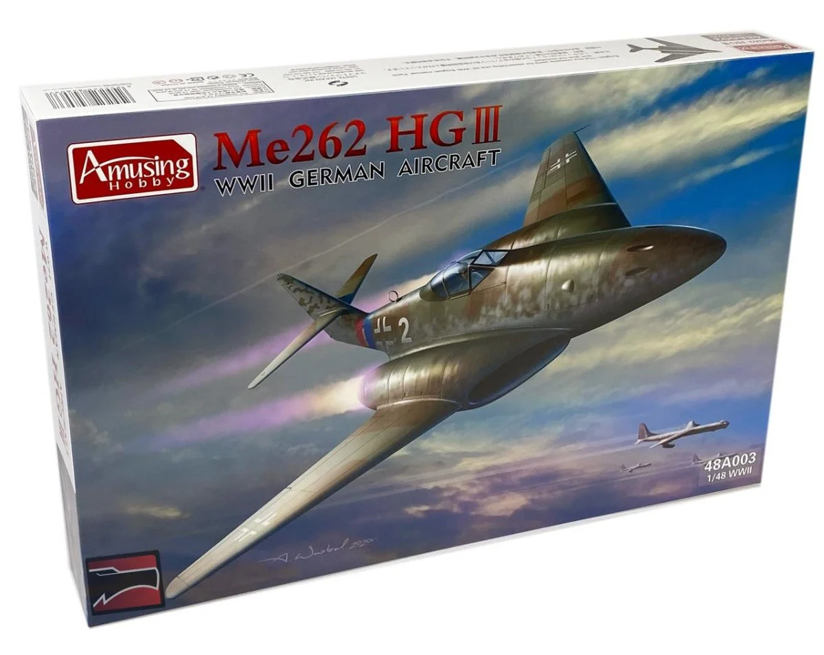 Amusing Hobby 1/48 Amusing Hobby ME262 HG III WWII German Aircraft Plastic Model Kit