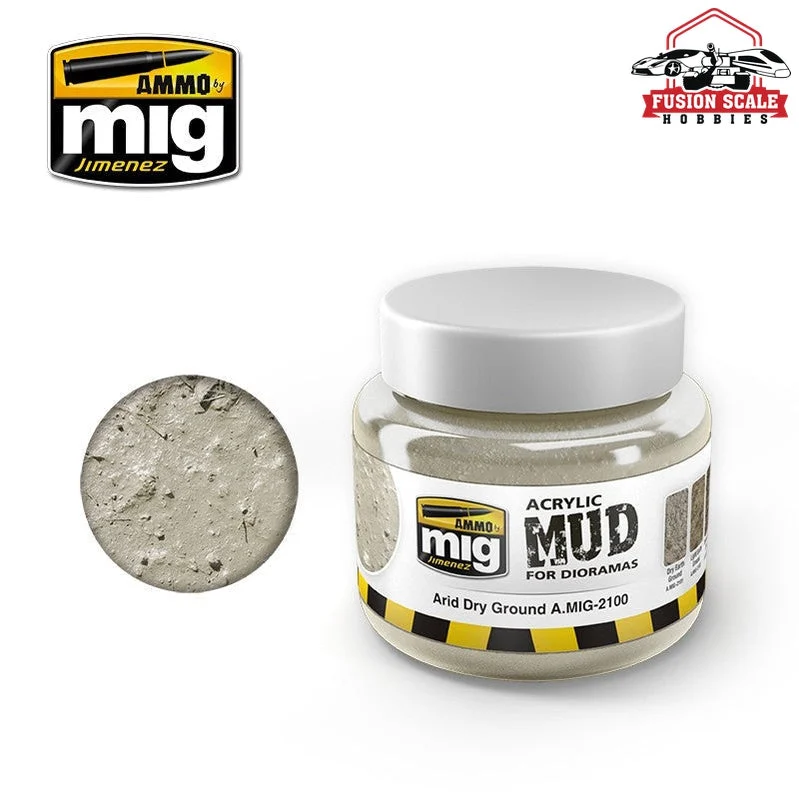 Ammo Mig Jimenez Arid Dry Ground Acrylic Mud 250ml Jar AMIG2100