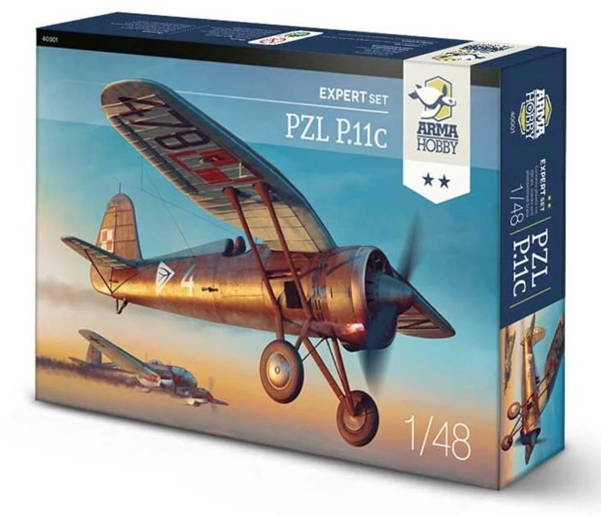 Arma Hobby 1/48 ARMA Hobby PZL P.11c Expert Plastic Model Kit