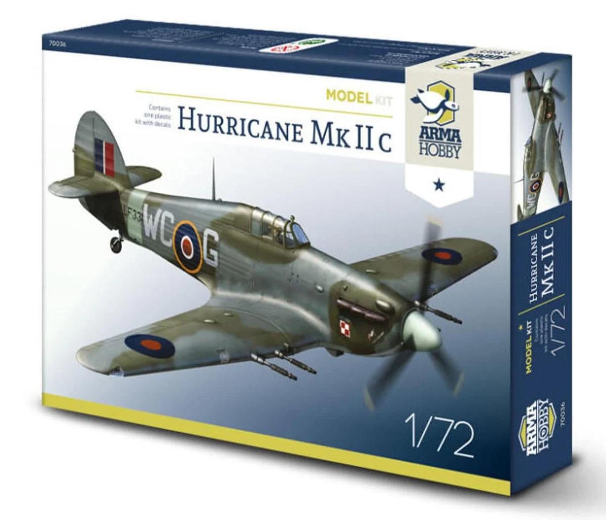 Arma Hobby 1/72 ARMA Hobby Hurricane Mk IIc Model Kit