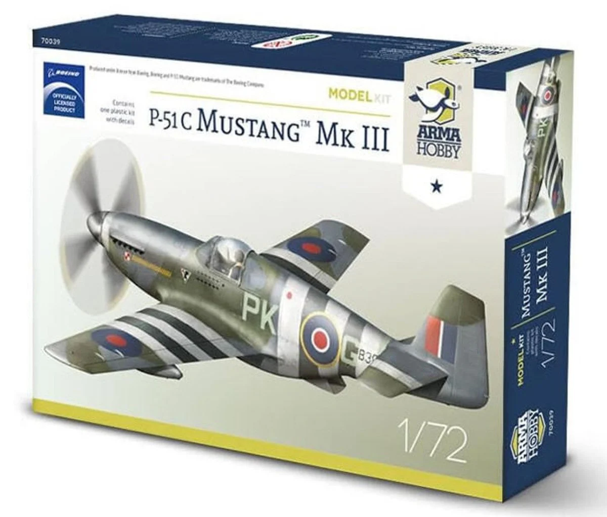 Arma Hobby 1/72 ARMA Hobby P-51 C Mustang Mk. III Model Kit