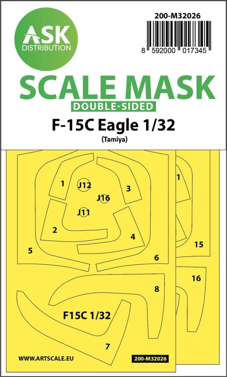 Art Scale 1/32 Art Scale F-15C Eagle double-sided express masks for Tamiya