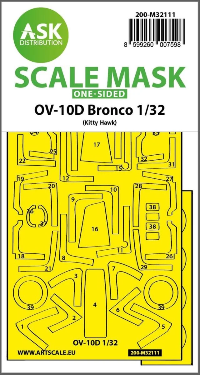 Art Scale 1/32 Art Scale OV-1OD Bronco one-sided express fit mask for Kitty Hawk
