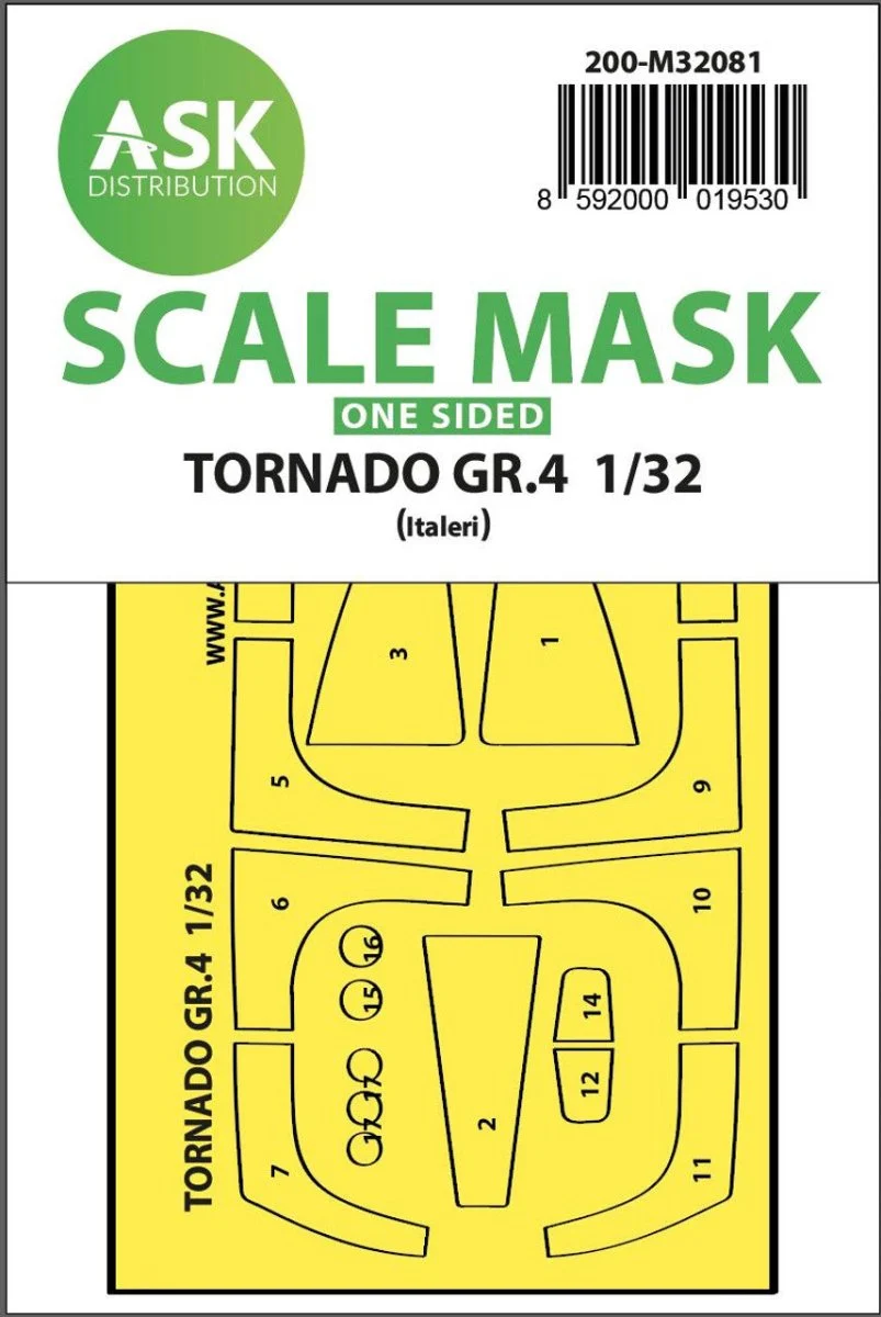 Art Scale 1/32 Art Scale Tornado GR.4 one-sided express fit mask for Italeri