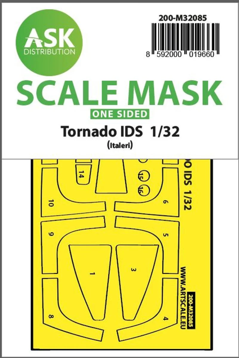 Art Scale 1/32 Art Scale Tornado IDS one-sided express fit mask for Italeri