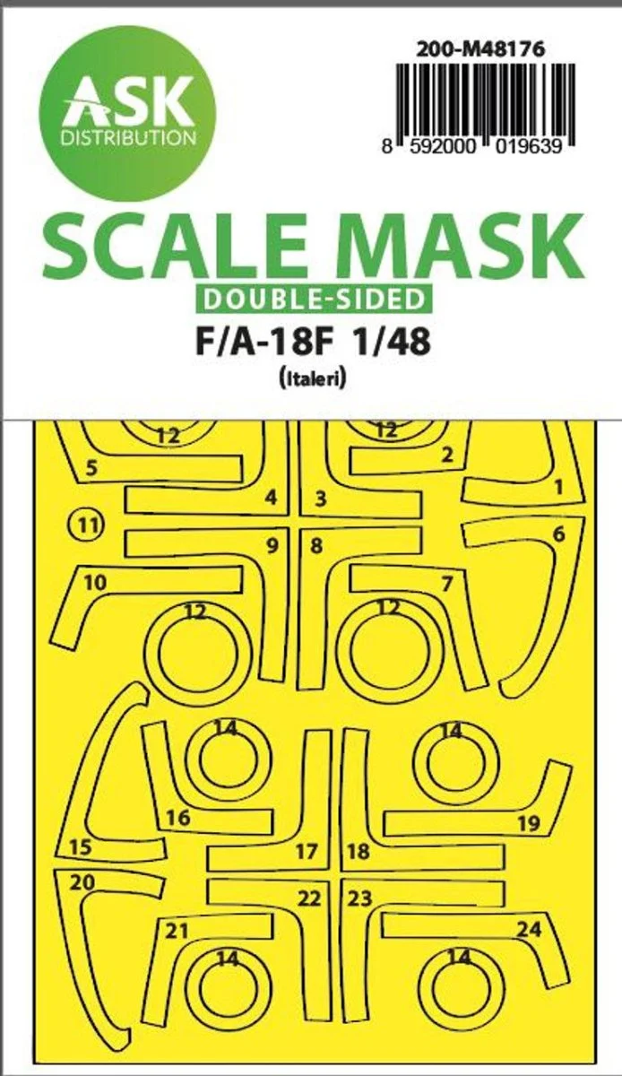 Art Scale 1/48 Art Scale F/A-18F double-sided express fit mask for Italeri