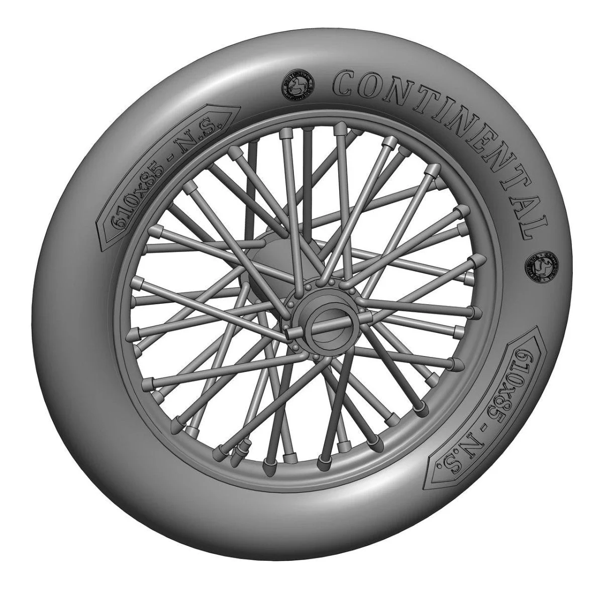 Art Scale 1/48 Art Scale German 610x85 spoked wheels - 1 pair