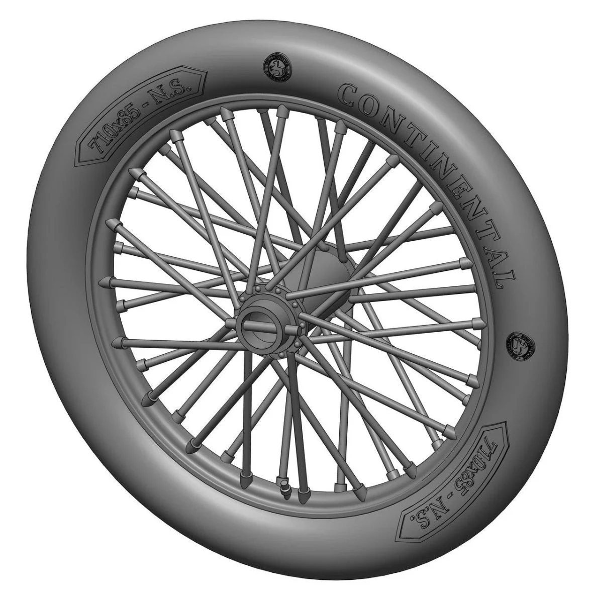 Art Scale 1/48 Art Scale German 710x85 spoked wheels - 1 pair