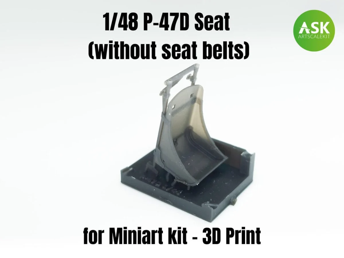 Art Scale 1/48 Art Scale P-47D Seat (without seat belts)