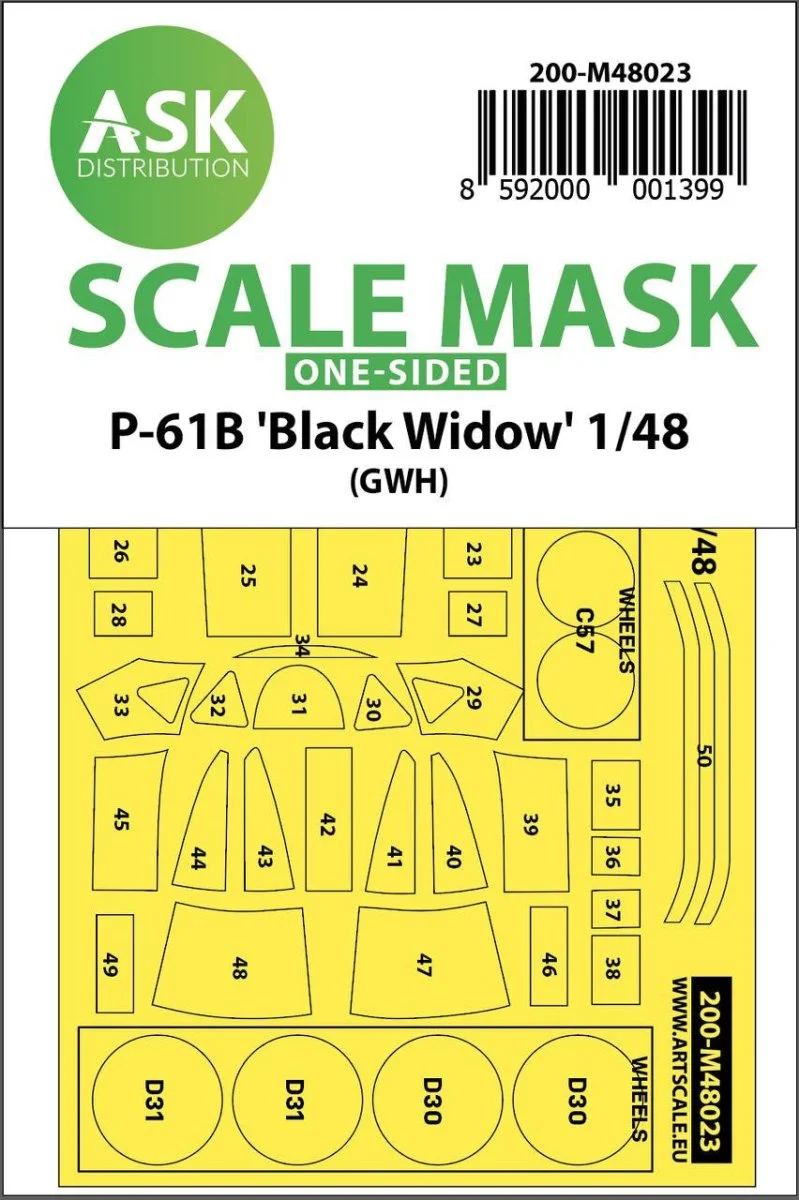 Art Scale 1/48 Art Scale P-61 Black Widow one-sided GWH