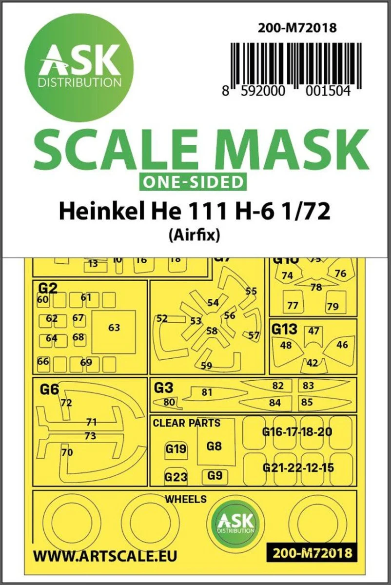 Art Scale 1/72 Art Scale Heinkel He 111 H-6 one-sided for Airfix