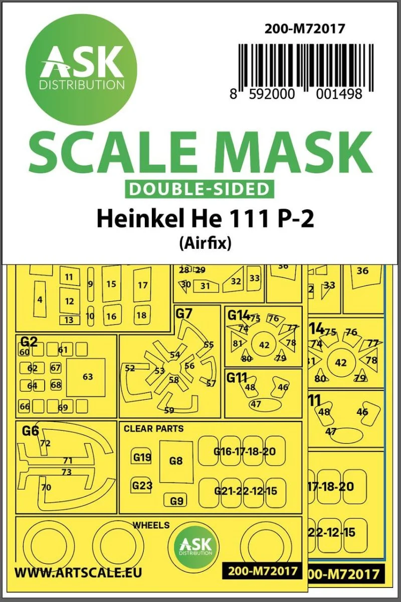 Art Scale 1/72 Art Scale Heinkel He 111P-2 double-sided for Airfix