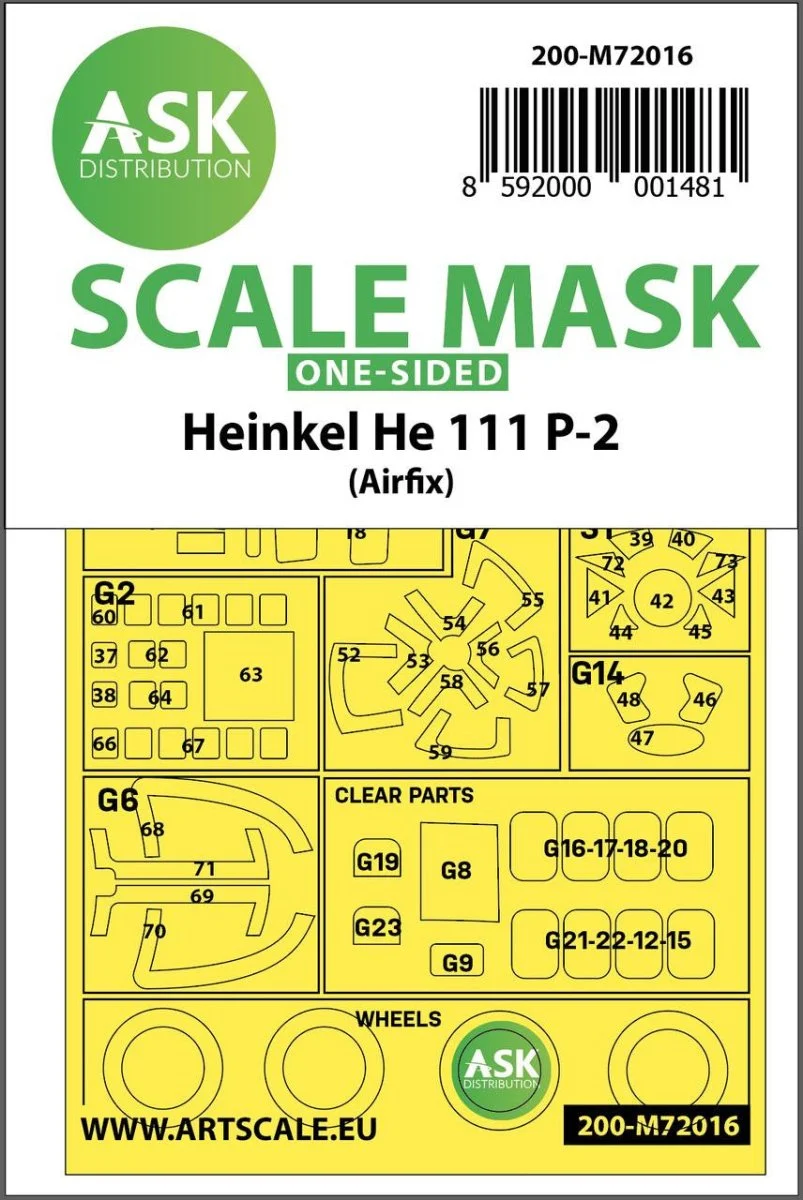 Art Scale 1/72 Art Scale Heinkel He 111P-2 one-sided for Airfix