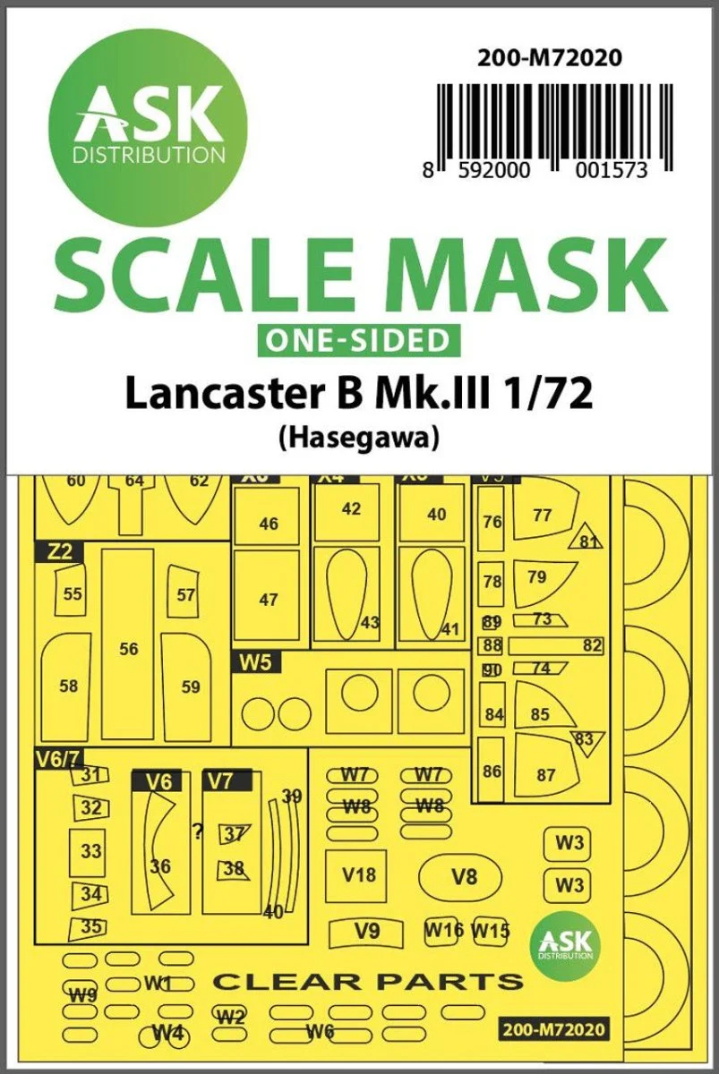 Art Scale 1/72 Art Scale Lancaster B Mk.III one-sided for Hasegawa