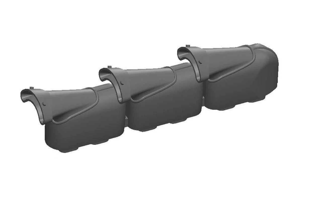 Art Scale 1/72 Art Scale Hurricane Mk.I Exhausts Fishtail type 3Dprint for Arma Hobby