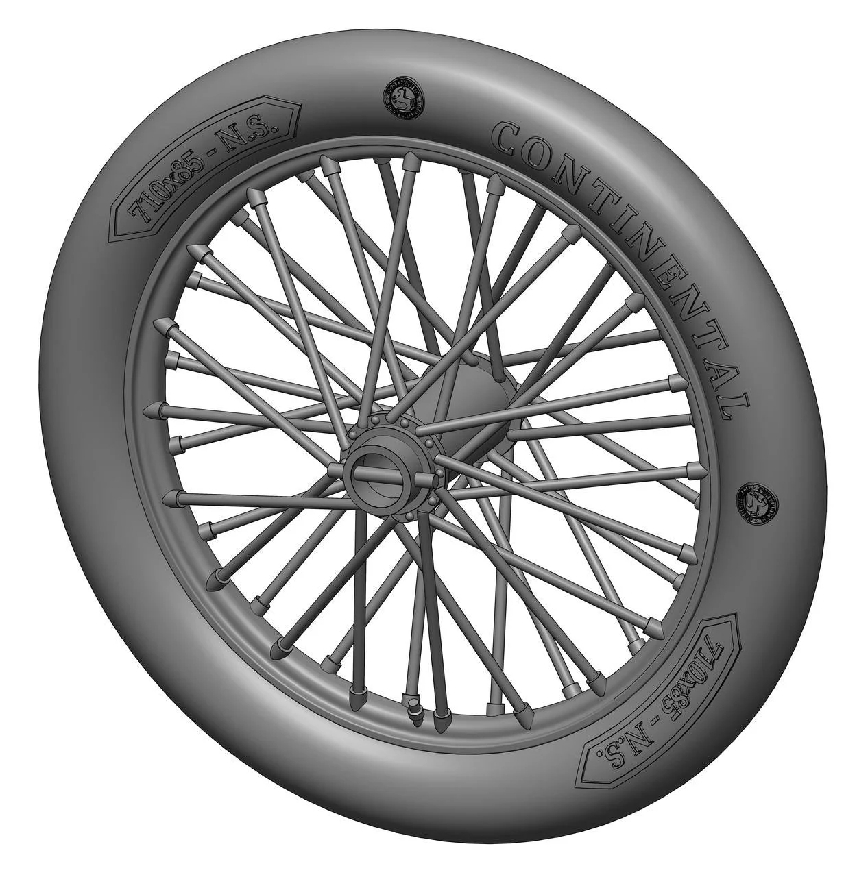 Art Scale 1/72 Art Scale German 710x85 spoked wheels - 1 pair