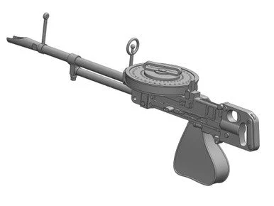 1/72 Art Scale Wickers K gun WWII GB