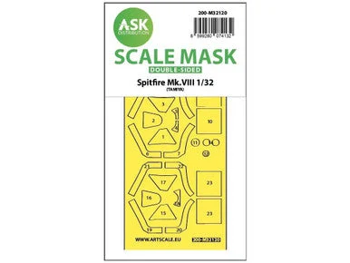 1/32 Art Scale Spitfire Mk.VIII double-sided express fit mask for Tamiya
