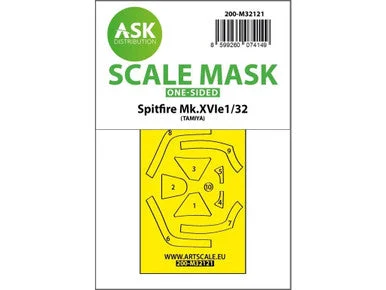 1/32 Art Scale Spitfire Mk.XVIe one-sided express fit mask for Tamiya