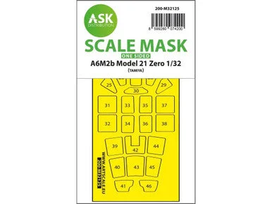 1/32 Art Scale A6M2b Model 21 Zero one-sided express fit mask for Tamiya