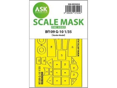 1/35 Art Scale Messerschmitt Bf 109G-10 one-sided painting mask for Border Model