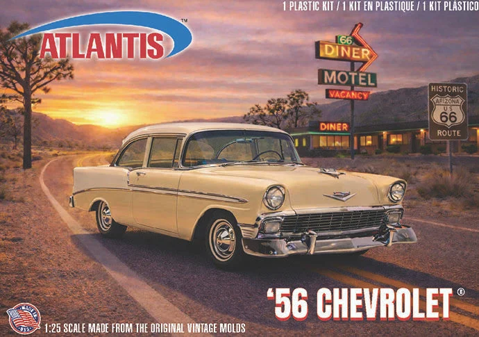 Atlantis 1956 Chevrolet Model Kit 1/25 Scale – Vintage Classic Chevy H1391 - Atlantis Model