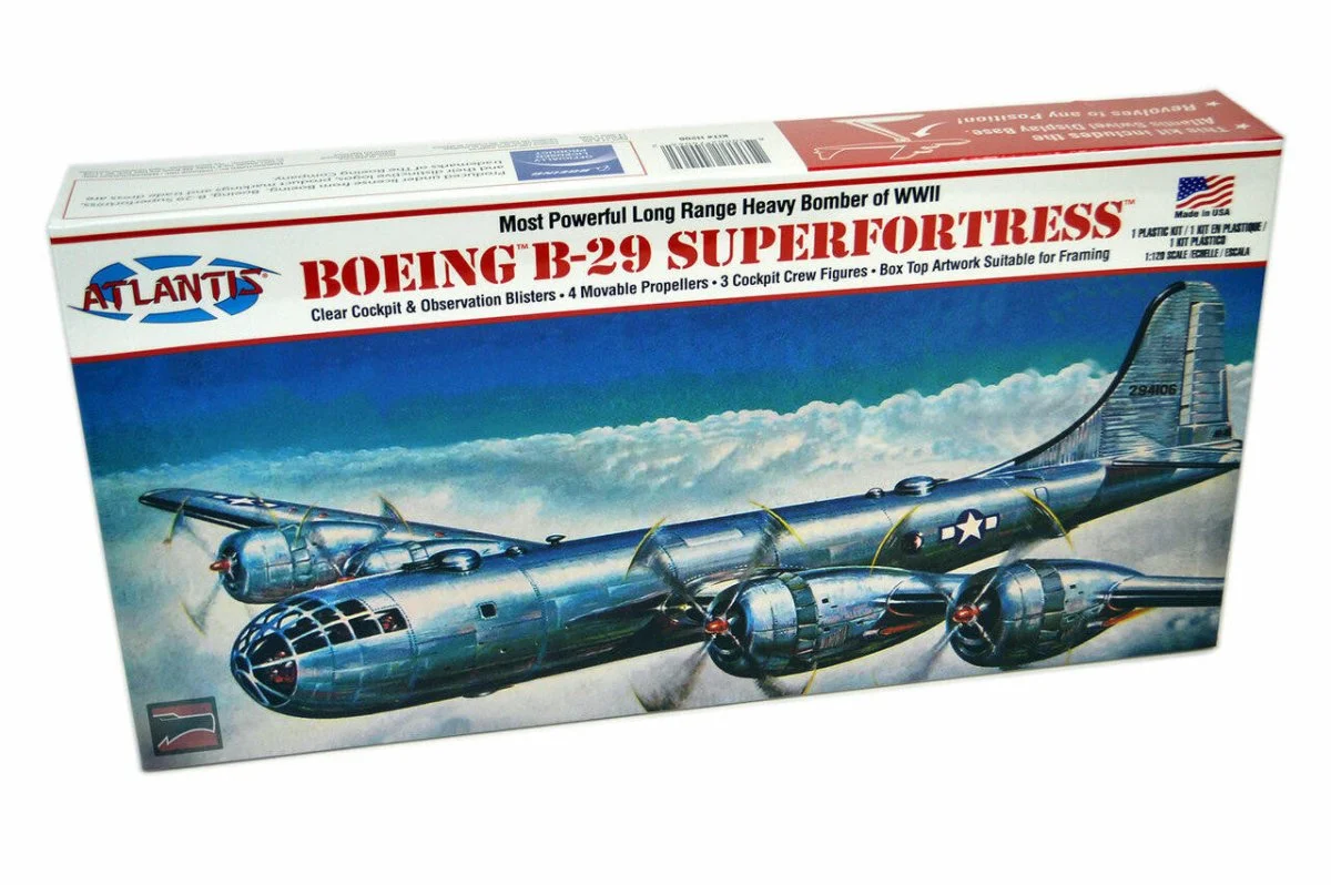 Atlantis Models 1/120 Atlantis B-29 Superfortress Bomber Plastic Model Kit