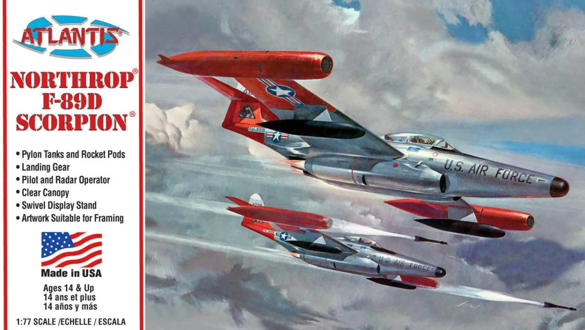 Atlantis Models 1/77 Atlantis Northrop F-89D Scorpion Plastic Model Kit