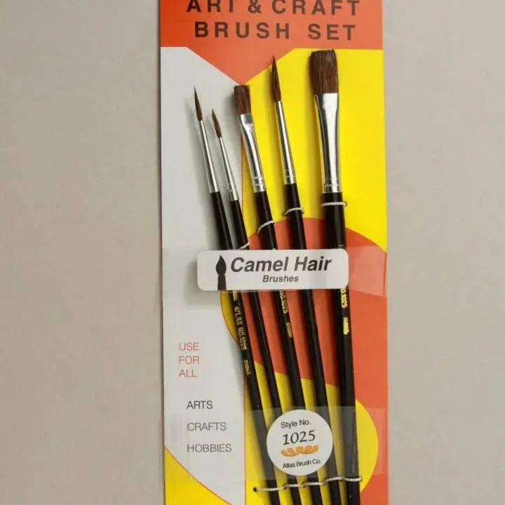 Atlas Brush Camel Hair 5pc 1025 - Atlas Brush Co.