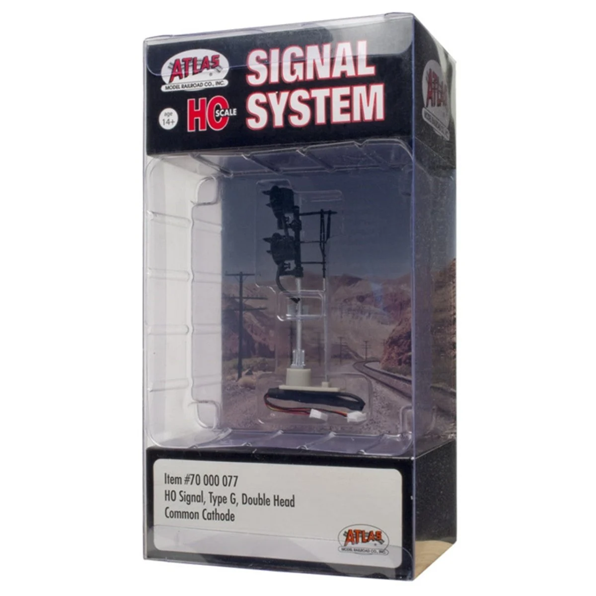 Atlas HO Scale Signal Type G (Double Head) Operating Signal - 70000077
