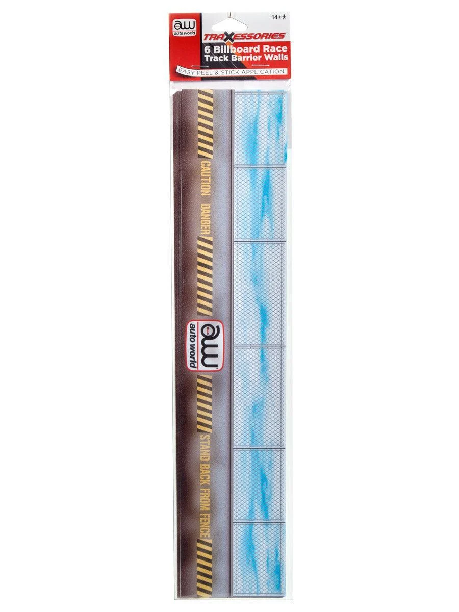 Auto World 14.5" Billboard Race Track Barrier Walls 6 pk HO Scale #111