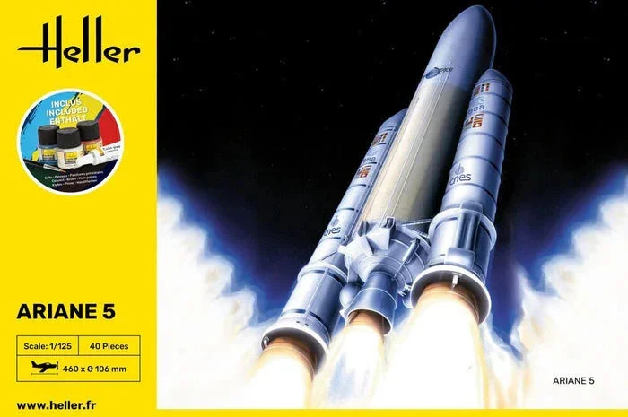 1/125 Heller Ariane 5 STARTER KIT