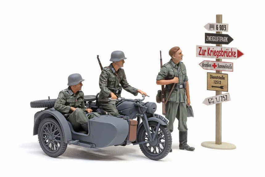 Tamiya 1/35 German Ks600 Motorcycle - 35384