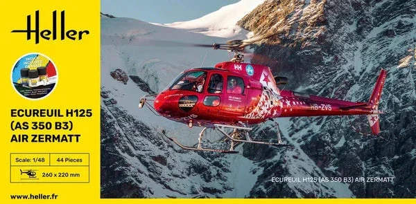 1/48 Heller Ecureuil H125 (AS 350 B3) Air Zermatt STARTER KIT